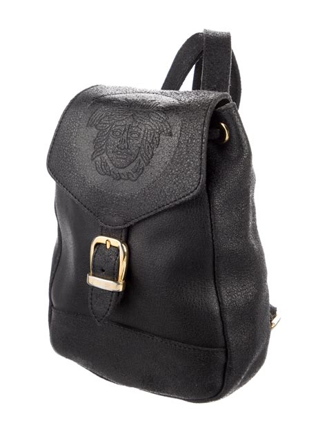 vintage gianni versace leather backpack|gianni versace couture handbags.